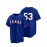 Men'S #53 Blue Baseball Jersey, Classic Retro Letter Embroidery Design Breathable Short Sleeve T-Shirt For Training Competition