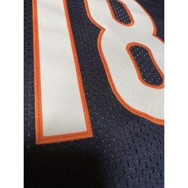 Men'S #18 Navy Blue Football Jersey - Breathable, Loose Fit with Embroidered Letters 