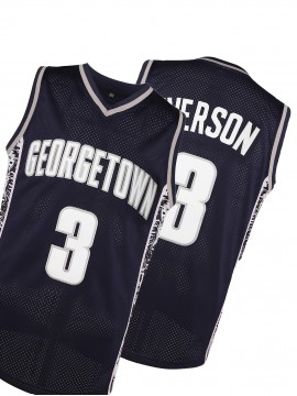 Polyester Georgetown 3 Embroidered Basketball Jersey For Men Slight Stretch Fabric Versatile For Basketball Jersey