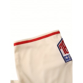 Men's #43 Retro Baseball Jersey - Beige V-Neck Button-Up Shirt with Print Logo, 100% Polyester Loose Fit for Sports, Casual & Parties, Machine Washable, Sports Casual Wear | Vneck Jersey | Comfortable Fit