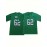 Men'S Embroidered #62 Green Football Jersey, Polyester V-neck Sports Jersey, Slight Stretch Knit Fabric, Loose Fit, for Casual, Running, Training, Hiking, Adult & Teen, Four Seasons Wear