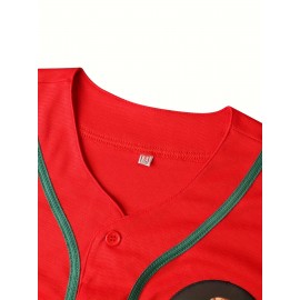 Men'S Mexico Embroidered Baseball Jersey