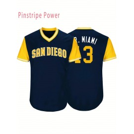 Men'S # 13 Deep Blue Hooded Baseball Sweatshirt Suitable For Training, Competitions, Team Sports S-3XL