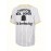 Men's Vintage Baseball Jersey #3 - Retro Chicos Letter Embroidery, Breathable Polyester V-Neck Short Sleeve, Loose Fit Striped Design for Training, Competition & Casual Wear