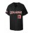 Men's Dominican #13 Baseball Jersey - Classic Retro Black with Colorful Flag & Bold Letter Embroidery, Breathable Polyester V-Neck Short Sleeve, Loose Fit Button-Up Shirt for Training, Competition, Casual & Holiday Events, Detailing