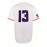 Men'S Dominican #13 White Baseball Jersey - Classic Retro Design, Breathable Polyester Short Sleeve Shirt for Sports, Training & Casual Wear