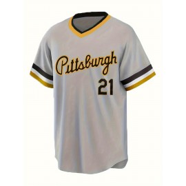 [Retro Vibe] Men'S Pittsburgh #21 