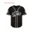 Youth Black Loose Baseball Shirt # 30-100% Polyester Fiber V-neck Button Top Suitable For Casual Team Sports And Outdoor Activities S-3XL