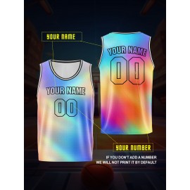 Customizable Kids Basketball Vest, Polyester 100% Knit Fabric, Breathable & Washable, Loose Fit Sports Vest for Boys & Girls, Ideal for Training, Parties, Outdoor Activities - Spring/Summer/Fall