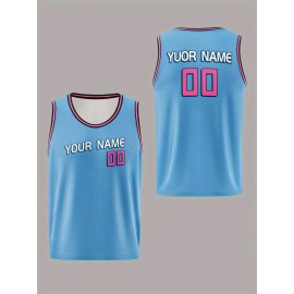 [Loose Breathable Jersey] Customizable Breathable Sleeveless Basketball Jersey Shirt | Boys Loose Fit, Personalized Top For Sports & Workout