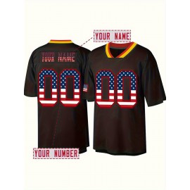 Customized Large Sized Women American Football Jerseys Personalized Team and Number Embroidery, Casual Outdoor Sportswear for Women