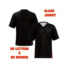 Custom Plus-Size Women's Football Jersey - Personalized Team Name & Number, Vibrant Teal V-Neck Summer Sportswear, Breathable Athletic Top for Sports Meetings, Travel Photo Shoots