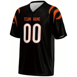 Custom Plus-Size Women's Football Jersey - Personalized Team Name & Number, Vibrant Teal V-Neck Summer Sportswear, Breathable Athletic Top for Sports Meetings, Travel Photo Shoots