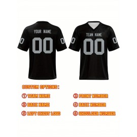 Custom Plus-Size Women's Football Jersey - Personalized Team Name & Number, Vibrant Teal V-Neck Summer Sportswear, Breathable Athletic Top for Sports Meetings, Travel Photo Shoots