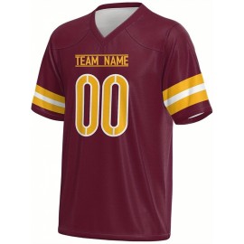 Custom Plus-Size Women's Football Jersey - Personalized Team Name & Number, Vibrant Teal V-Neck Summer Sportswear, Breathable Athletic Top for Sports Meetings, Travel Photo Shoots