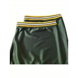 Customizable Football Jersey - Personalized Team & Number, V-Neck Short Sleeve, Breathable Fabric, Perfect for Sports & Casual Wear, Summer Sports Apparel, Sporty Clothing, Comfortable Fit