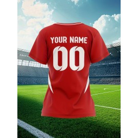 Personalized Women'S Plus Size Soccer Jersey - Custom Name & Number, Black with White Floral Design, Breathable Summer Sports T-Shirt for Casual or Team Wear, Soccer Shirts, Team Uniform, Detailed Print, Quality Print Shirt