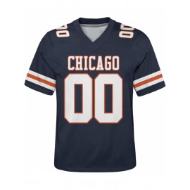 Customizable Plus Size Football Shirt for Women - Personalized Name & Number, V-Neck Short Sleeve, Breathable Summer Sports Jersey, Los Angeles City Team Gift, Football Jersey, Casual Wear, Sporty Design, Comfortable Fit, PLUS SIZE