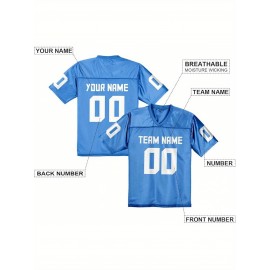 Custom Football Jersey Replica - Personalized Team Name& Number, Fan Gift Shirt for Women, Sizes 1XL-6XL, Ideal for Sports, Events& Casual Wear