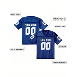 Custom Football Jersey Replica - Personalized Team Name& Number, Fan Gift Shirt for Women, Sizes 1XL-6XL, Ideal for Sports, Events& Casual Wear