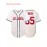 Men'S Casual # 55 White Baseball Shirt V-neck Loose Fit Machine Washable Suitable For Training Teams, Sports And Daily Wear Size S-3XL